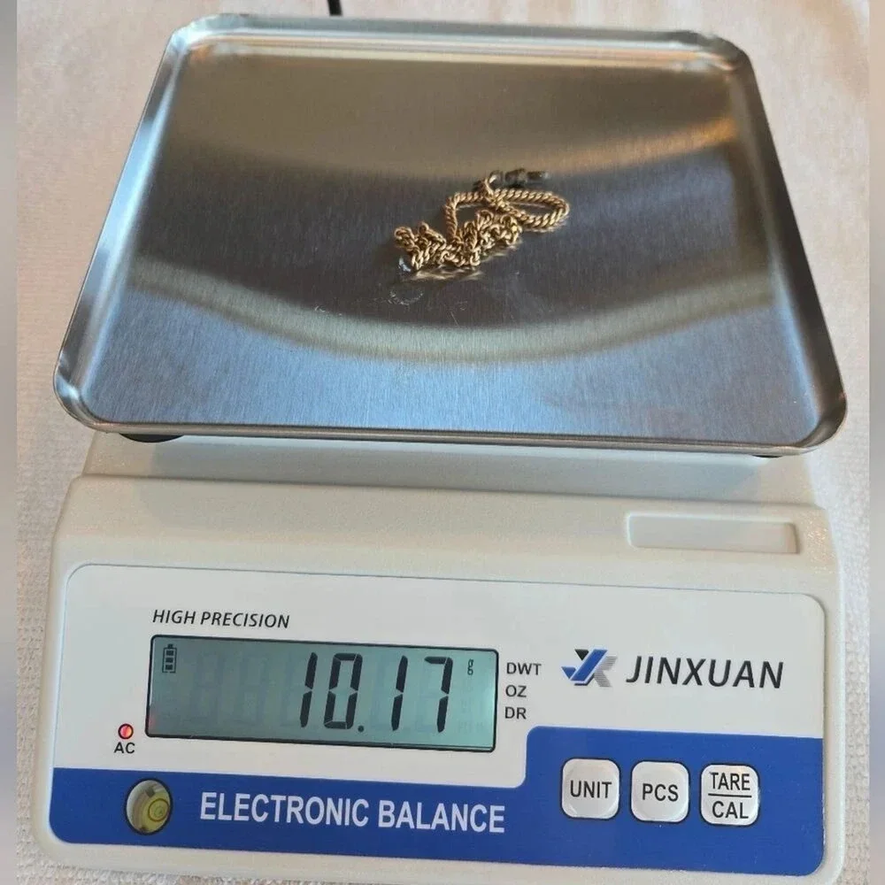 Antique 14k Landin 1925 Pocket Watch Chain Curb Chain link